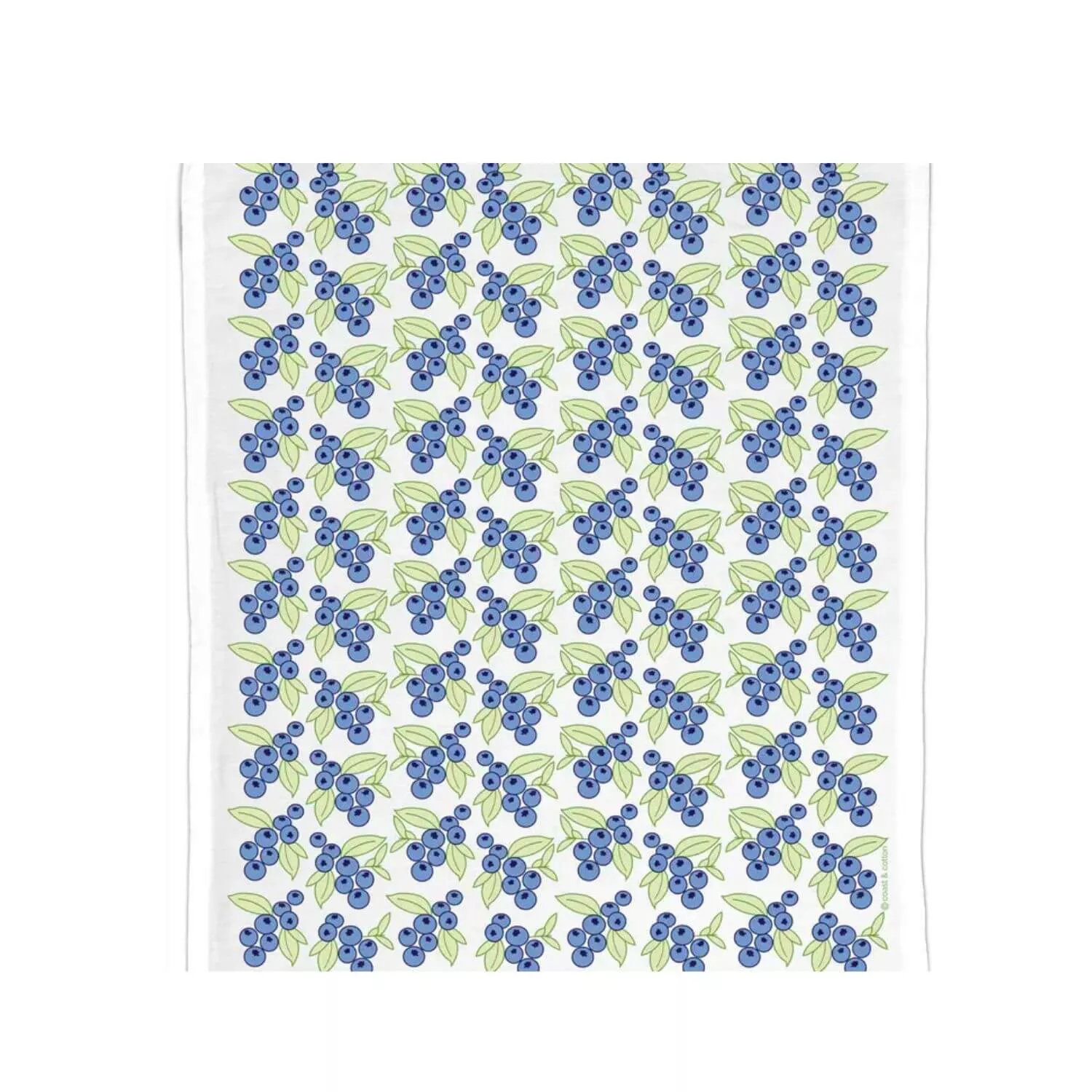 Blueberries Organic Cotton Hand Towel