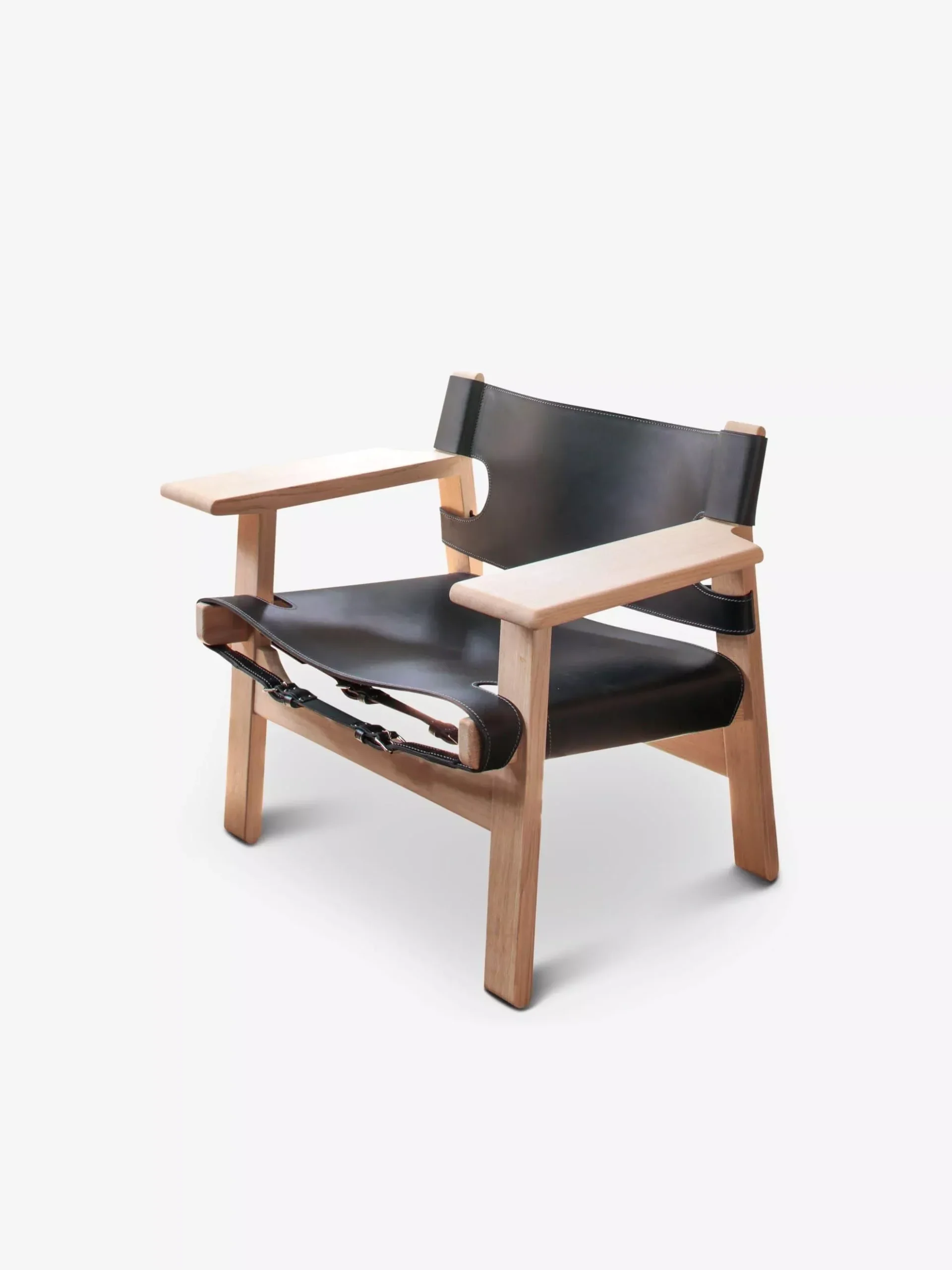 Borge Mogensen Spanish Chair in Black Leather