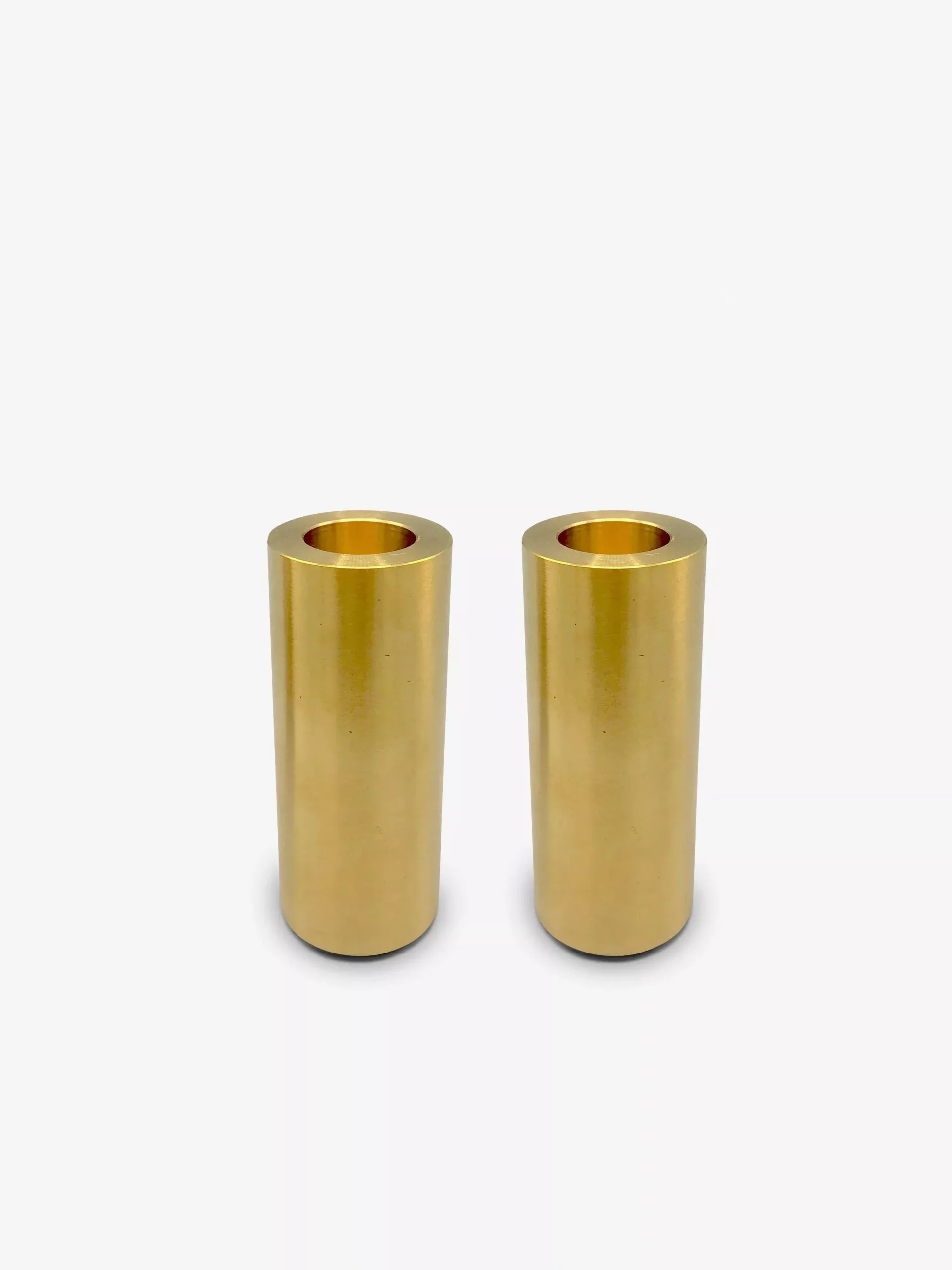 Brass Smooth Lux Candle Holder Set