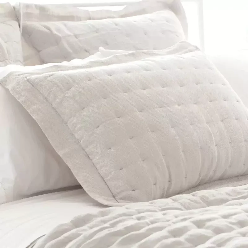 Brussels Natural Quilted sham