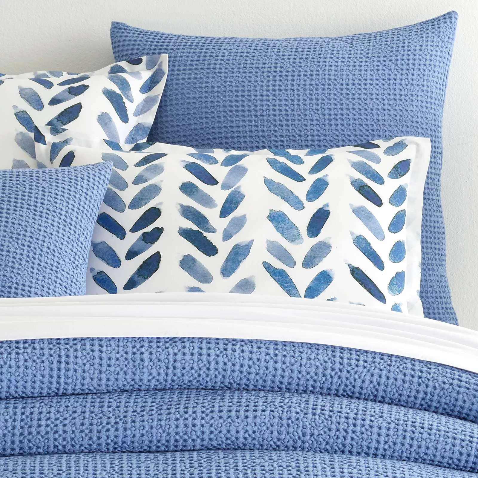Bubble French Blue Matelasse Sham