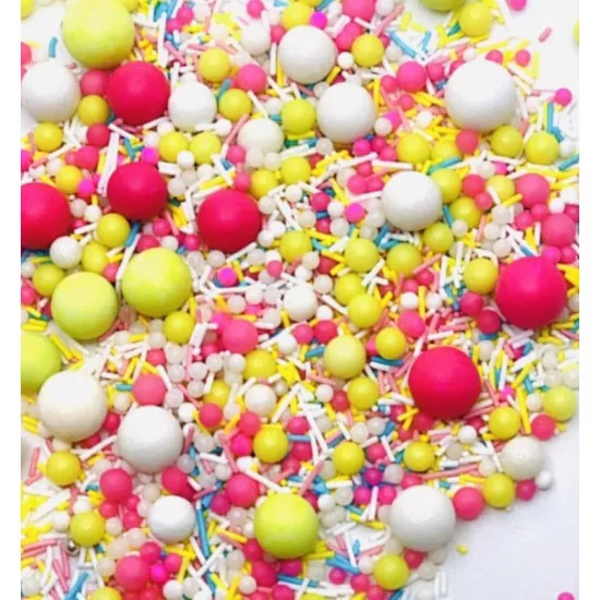 Bubble Gum Mix Sugar Sprinkles (Dragees), 100 g
