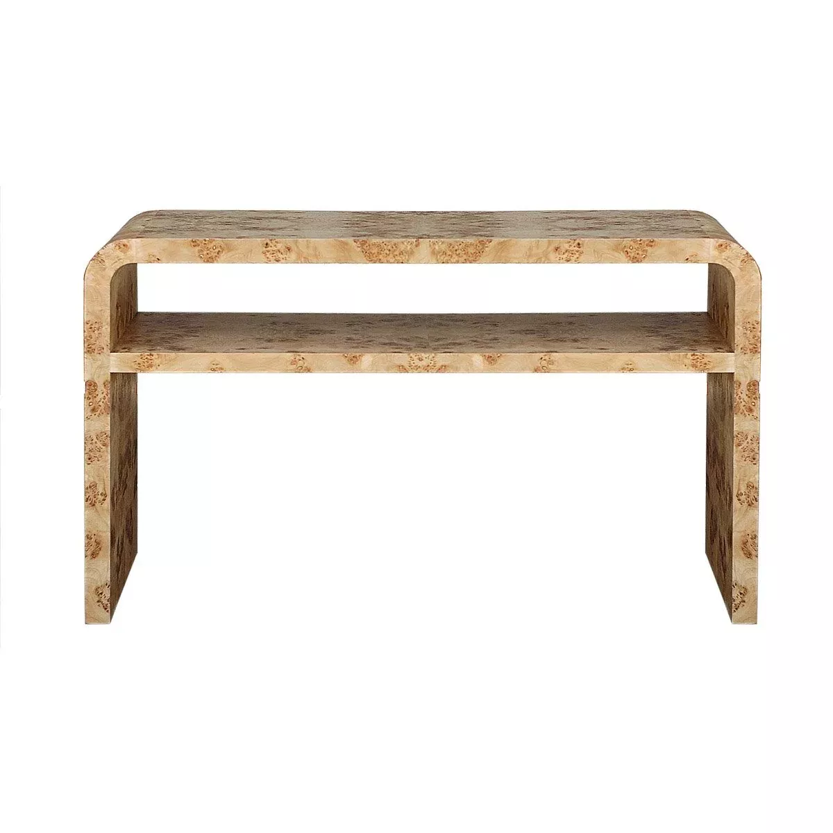 Burl Wood Console Table