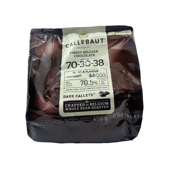 Callebaut dark chocolate70-30-38. 70.5% 0.4 kg