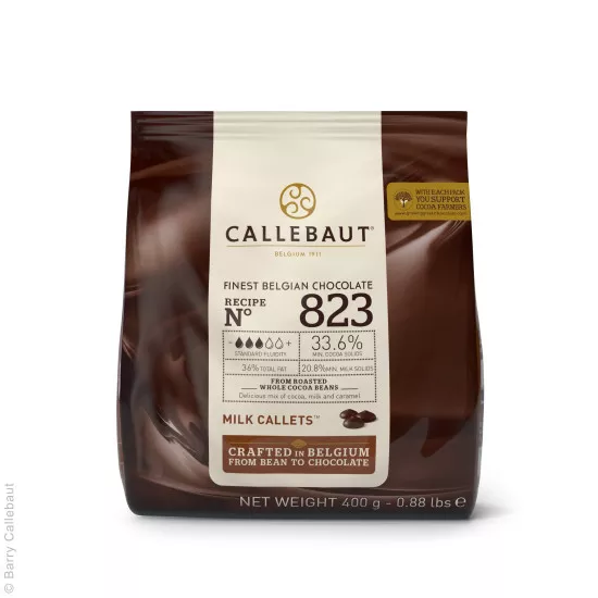 Callebaut milk chocolate 823, 33.6% 2.5 kg