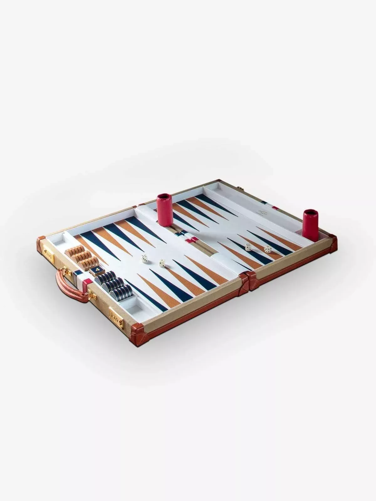 Canvas and Leather Backgammon Board