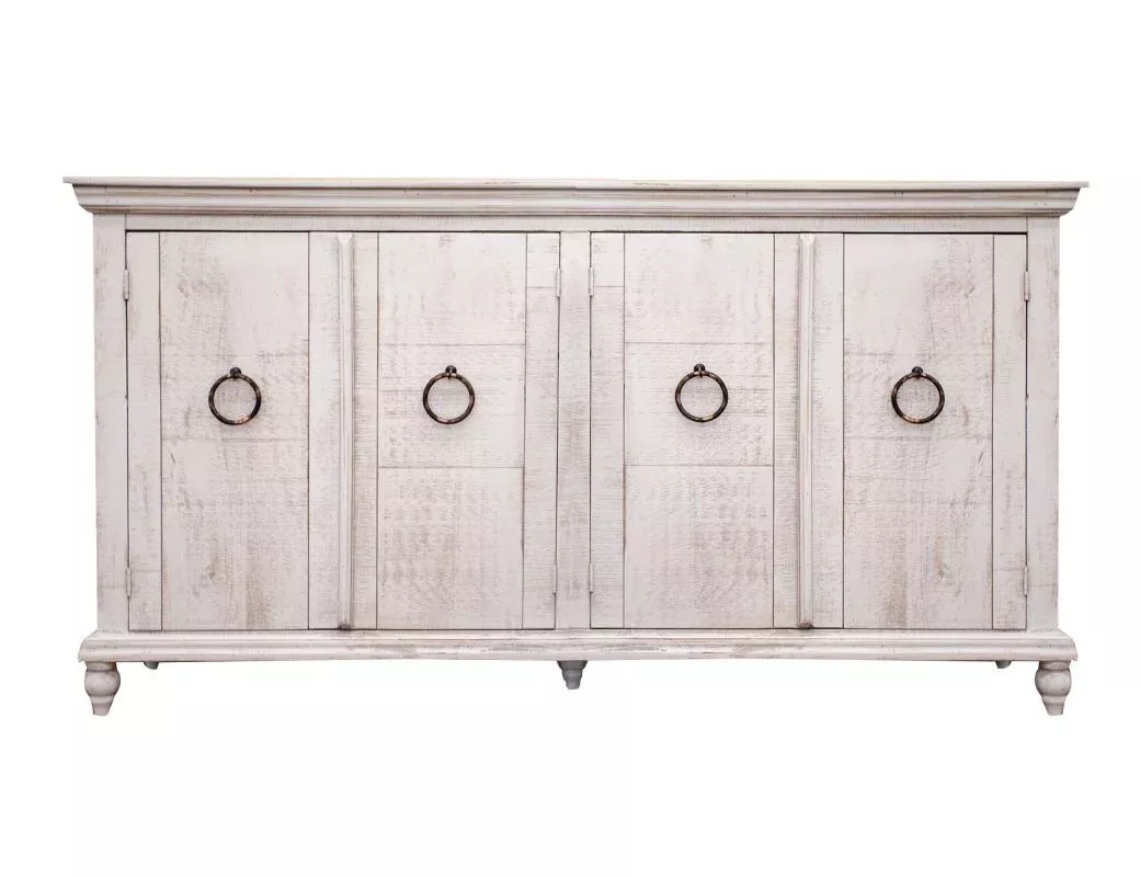 Capri Console w/ 4 Doors, Ivory finish*