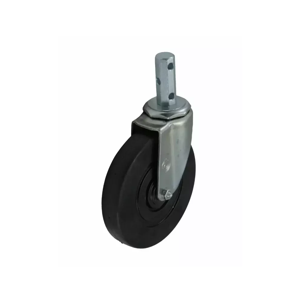 Caster Swivel 5 Inch X 15/16 Inch - Black Rubber