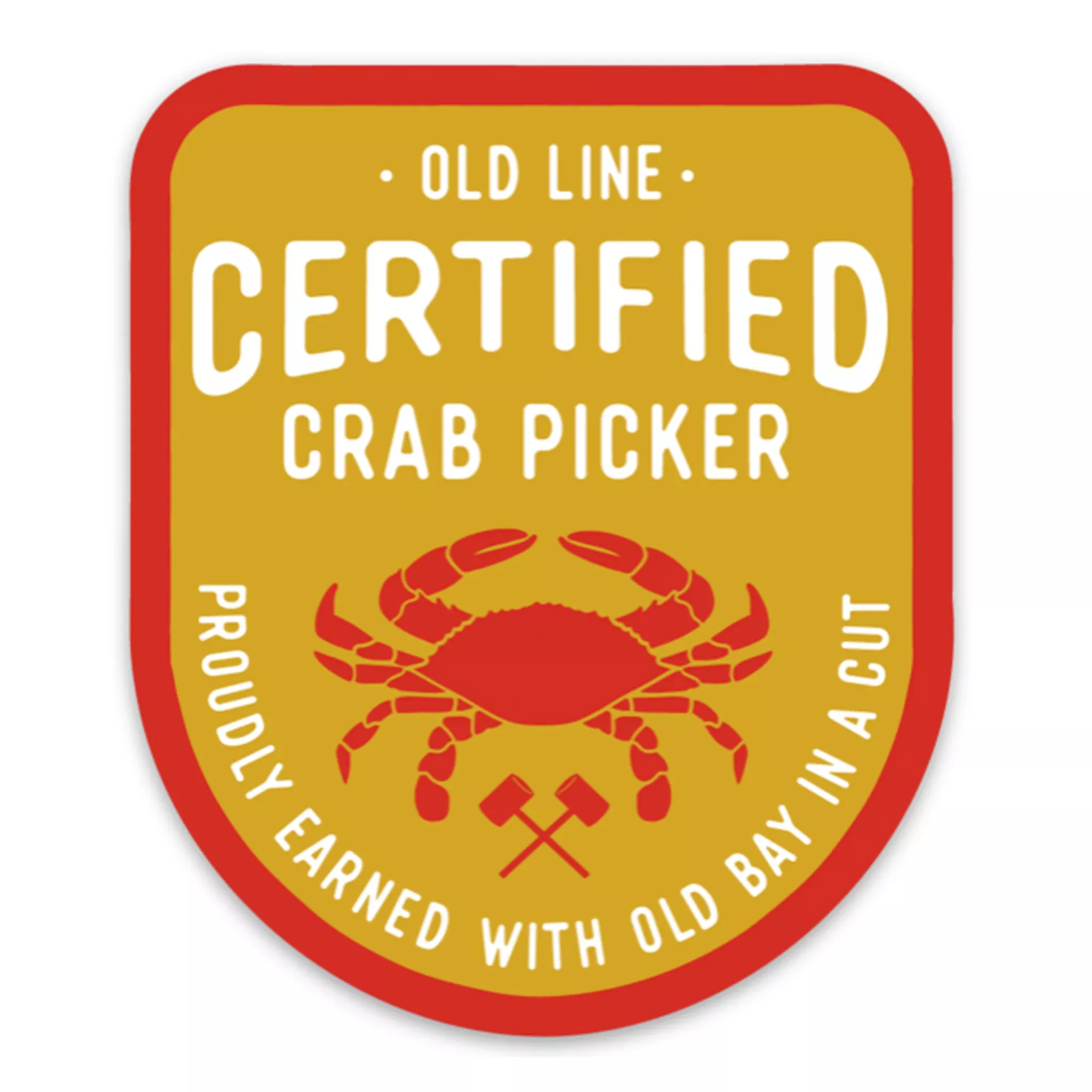 Certified Crab Picker Vinyl Sticker