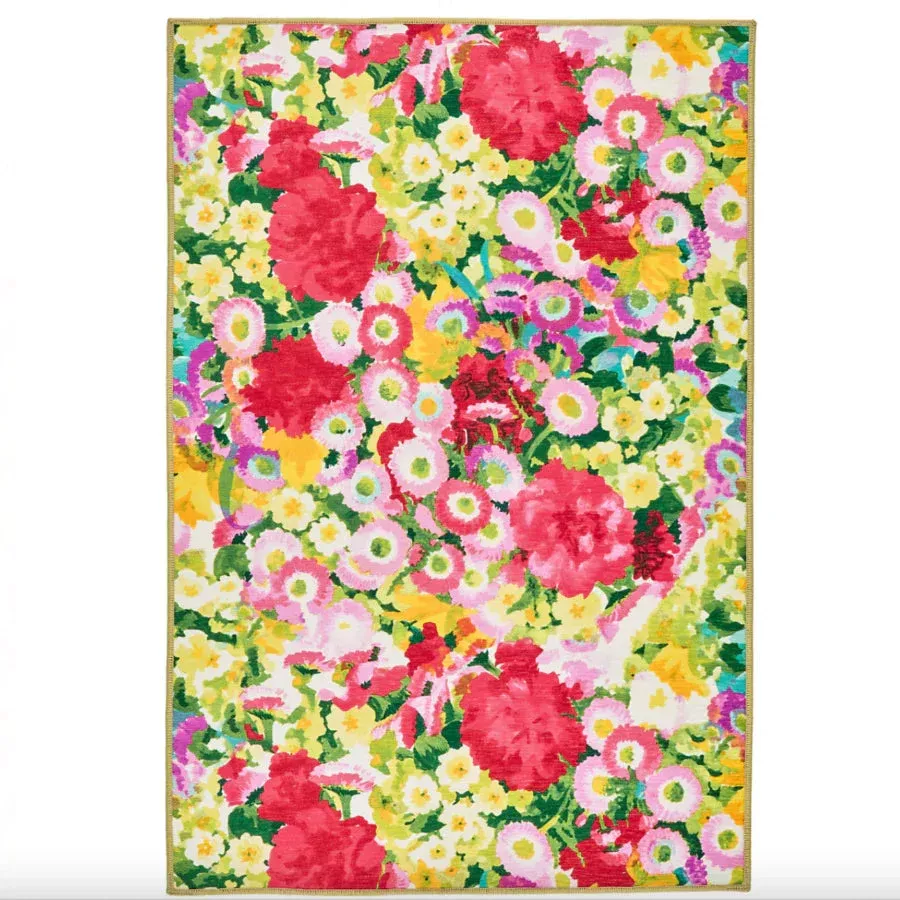 Chamomile Cluster Multi Machine Washable Rug