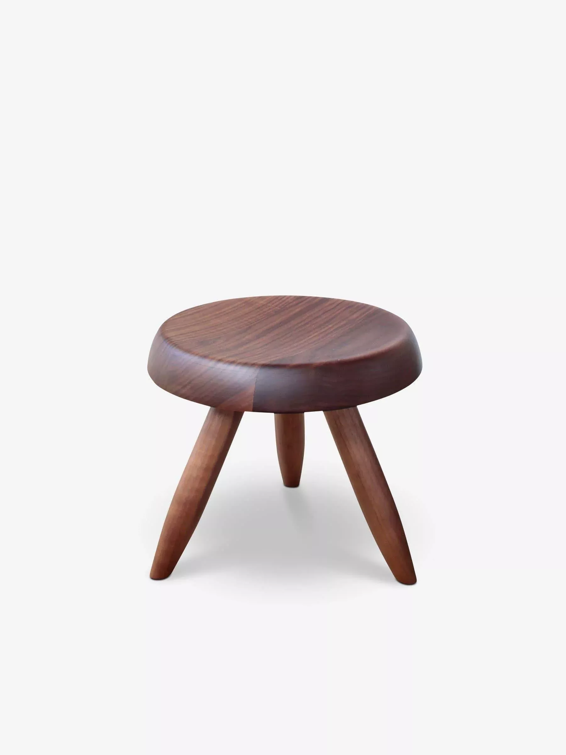 Charlotte Perriand Tabouret Berger Stool in Walnut