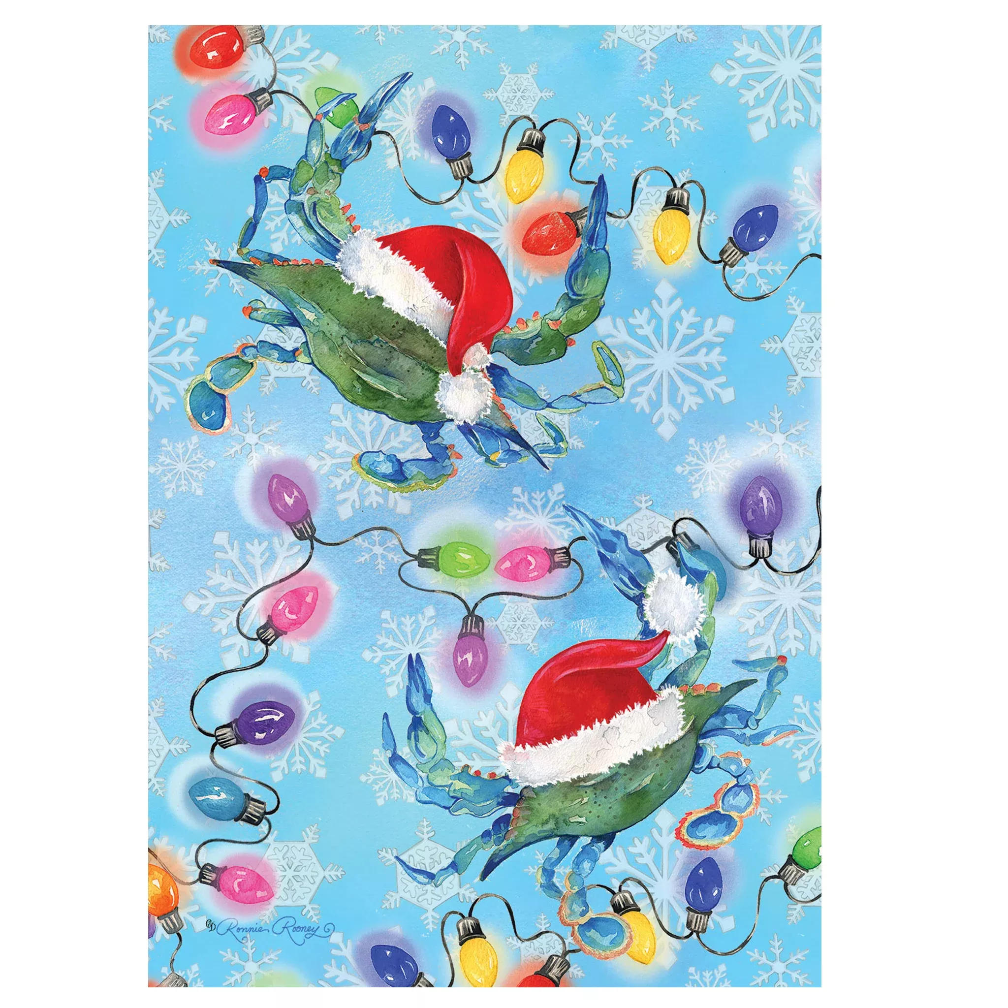 Christmas Crab Flag House Sized Sleeve