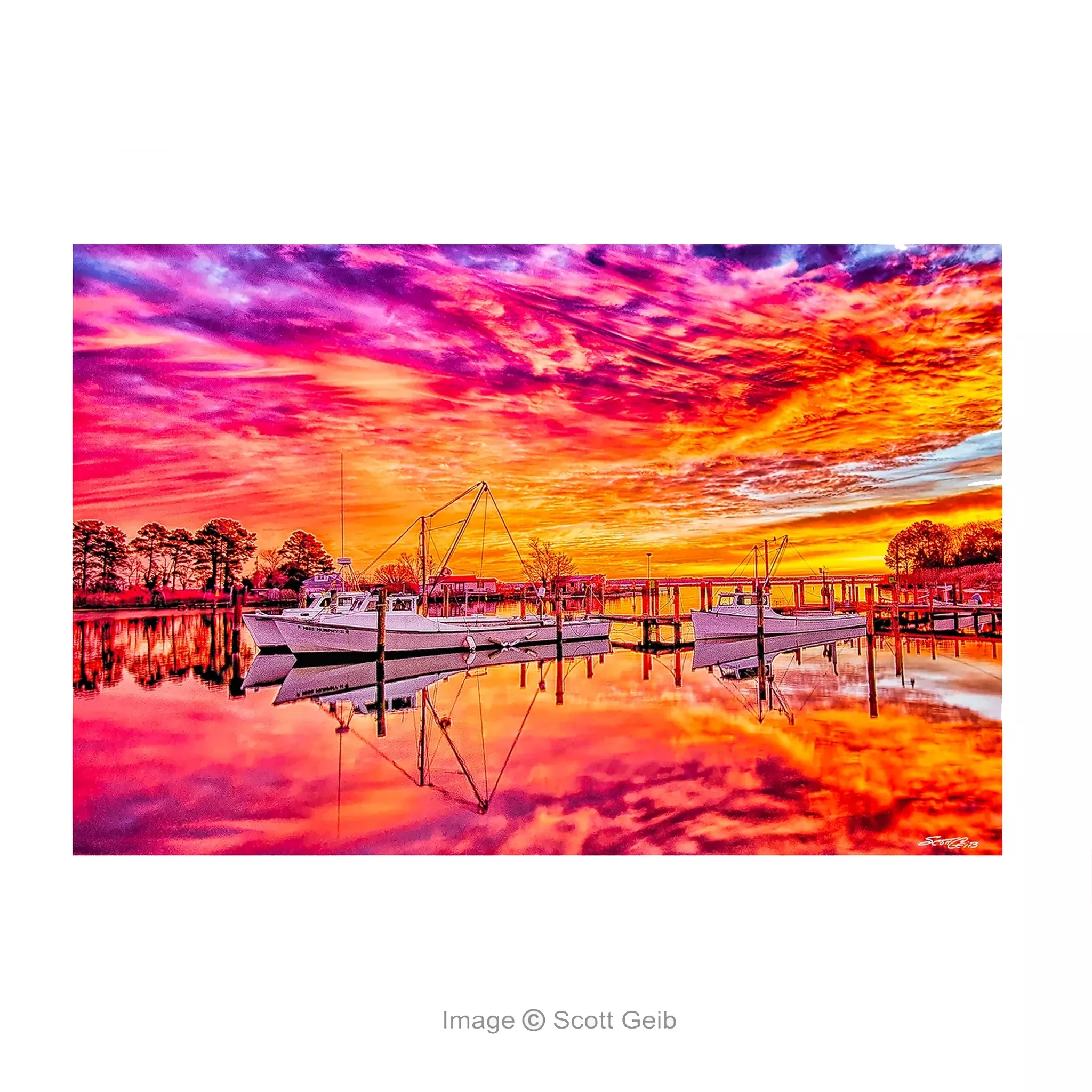 Cobb Island Harbor Note Card