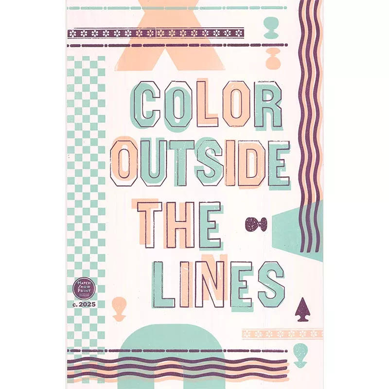 Color Outside the Lines Poster