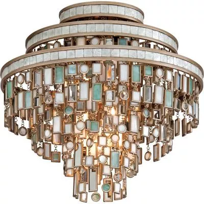 Corbett Lighting - Dolcetti 3-Light Ceiling Semi-Flush Mount - 142-33-CPL