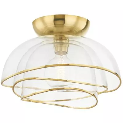 Corbett Lighting - Esme 1-Light Flush Mount - 358-17-VPB