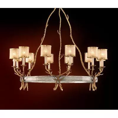 Corbett Lighting - Parc Royale 12-Light Chandelier - 66-012-VGL/SSL