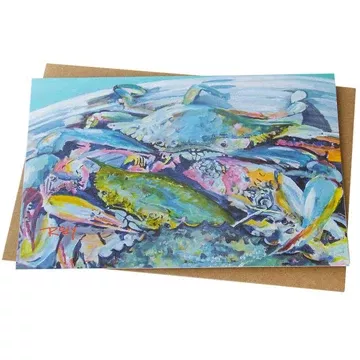 Crab Pot Note Card