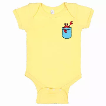 Crab Pot Yellow Onesie