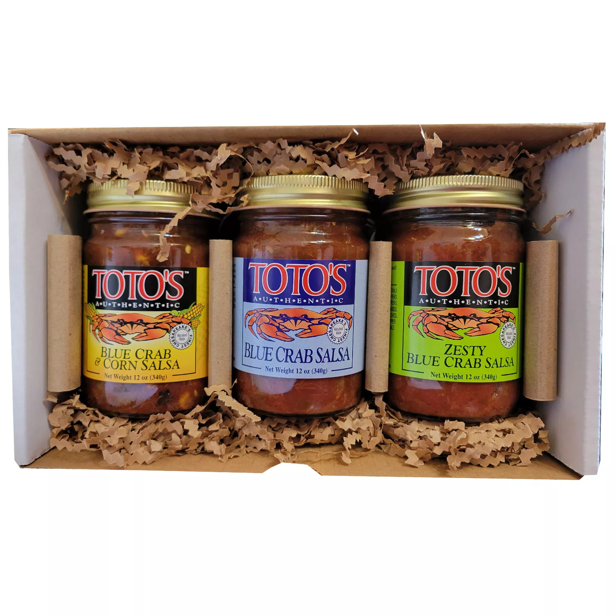 Crab Salsa 3 Jar Gift Box