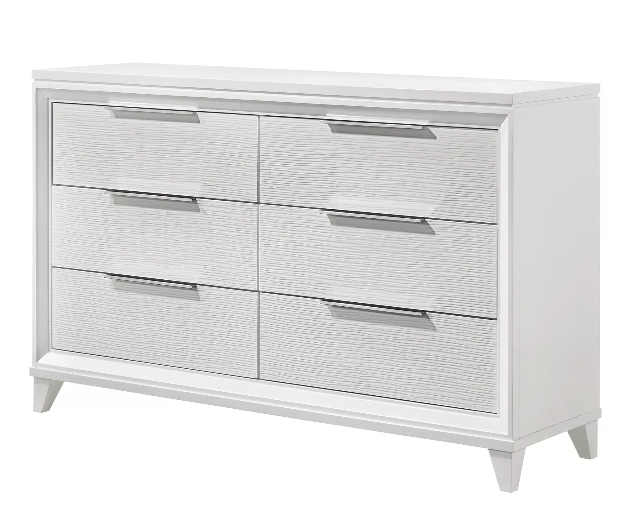Cressida 6 Drawer Dresser In White
