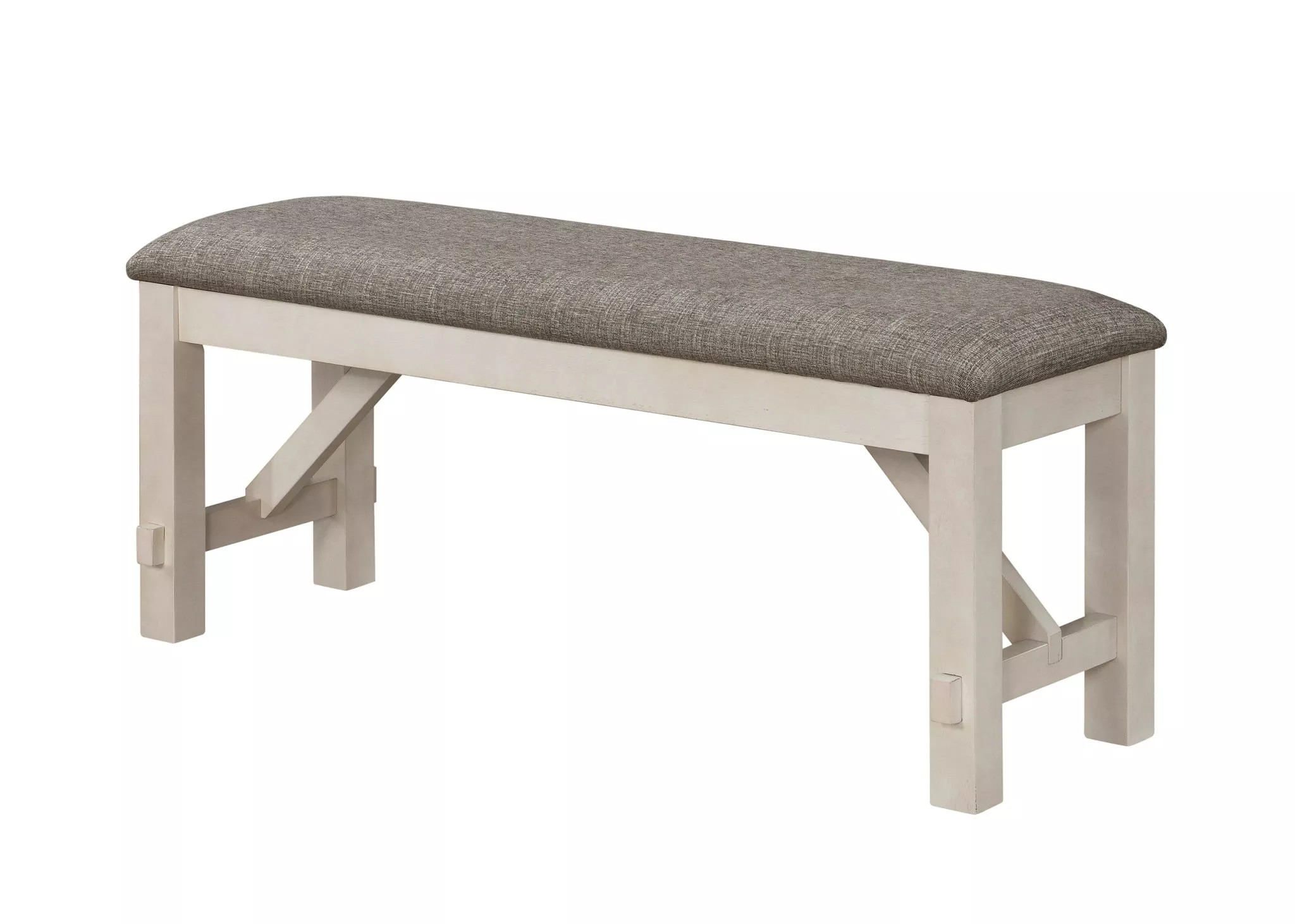 Crown Mark Maribelle Bench In Chalk/Grey