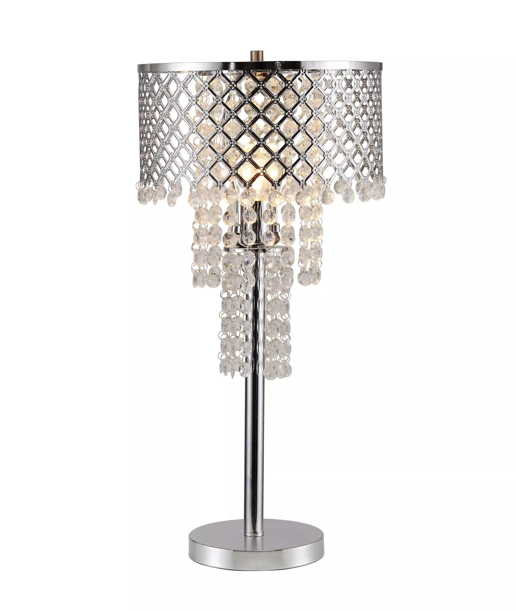 Crystal On Mesh Table Lamp 24 H