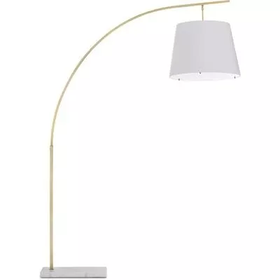 Currey & Co. - Cloister Brass Large Floor Lamp - 8000-0125