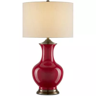 Currey & Co. - Lilou Red Table Lamp - 6000-0840