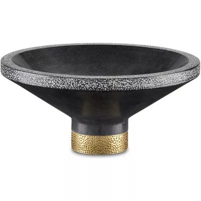 Currey & Co. - Vincent Black Marble Bowl - 1200-0659