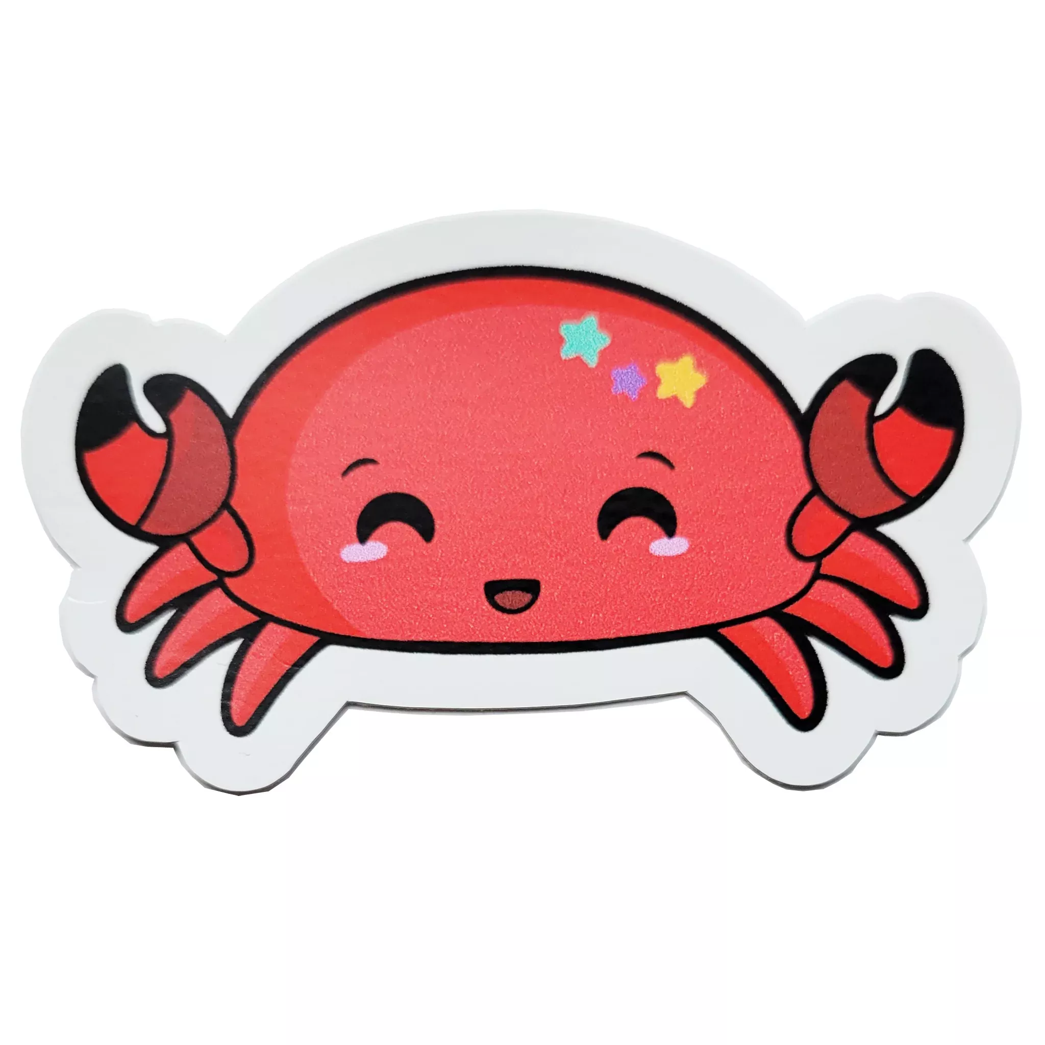 Cute Crab Kawaii Style Vinyl Sticker