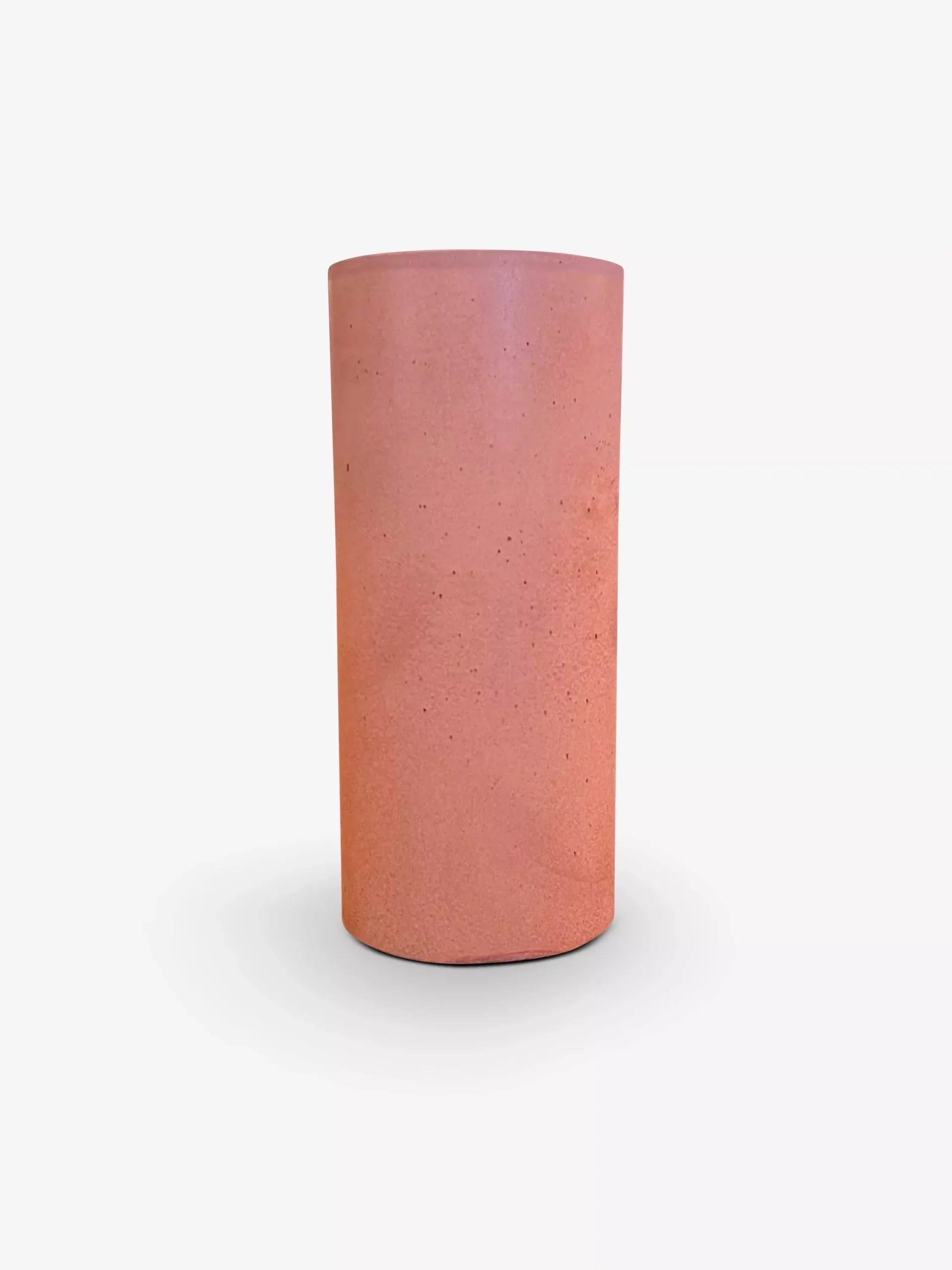 Cylindrical Vase in Orange