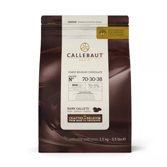 Dark chocolate Callebaut couverture 70.5% 2.5 kg