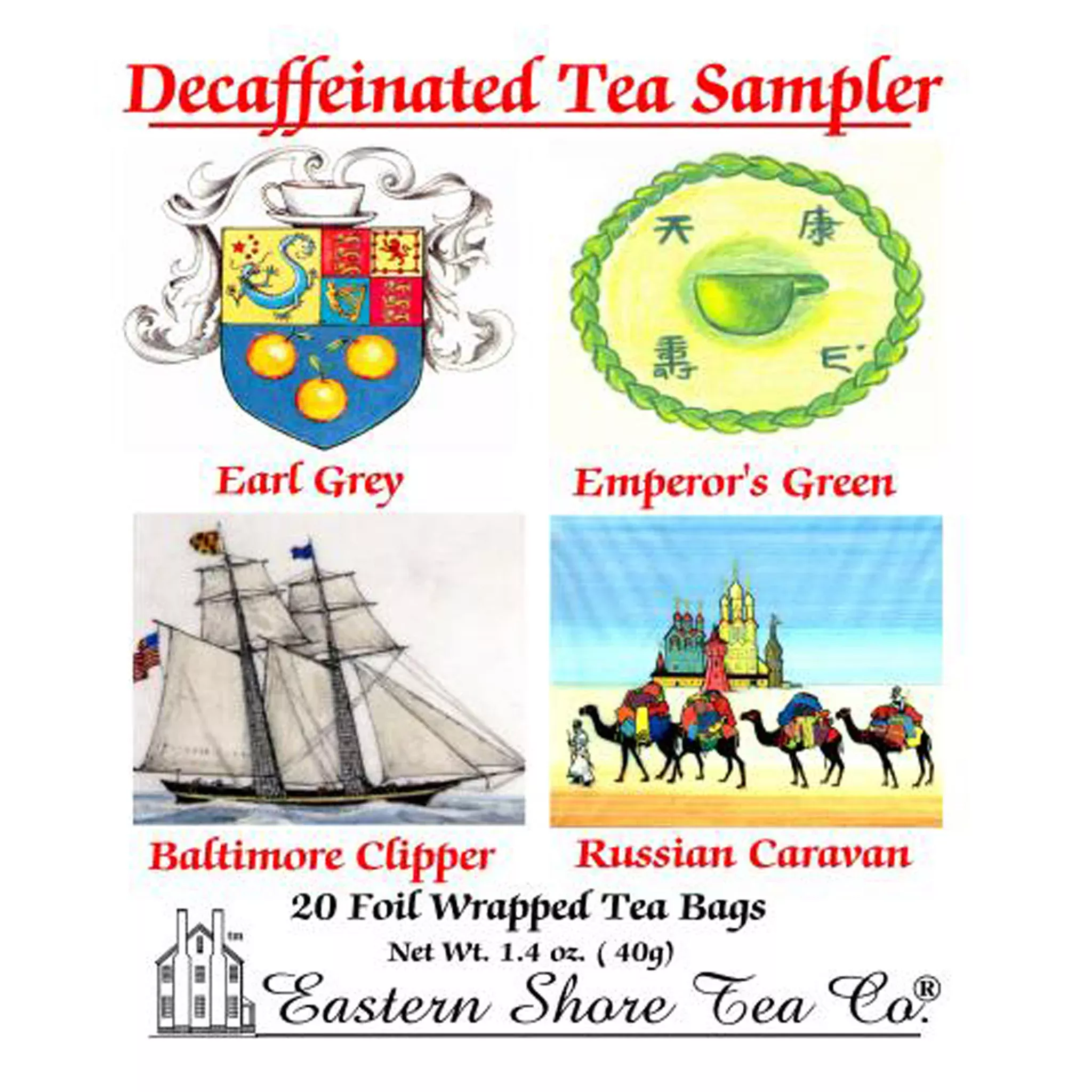 Decaffeinated Tea Bags Sampler