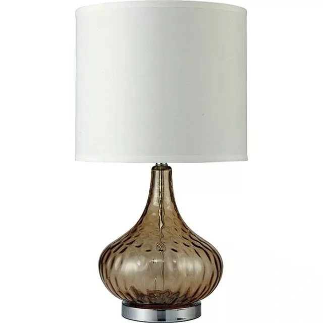 Donna Amber 15"H Glass Amber Table Lamp
