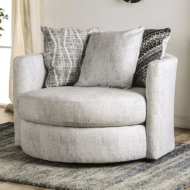 EIMEAR Swivel Chair, Off-white/Black