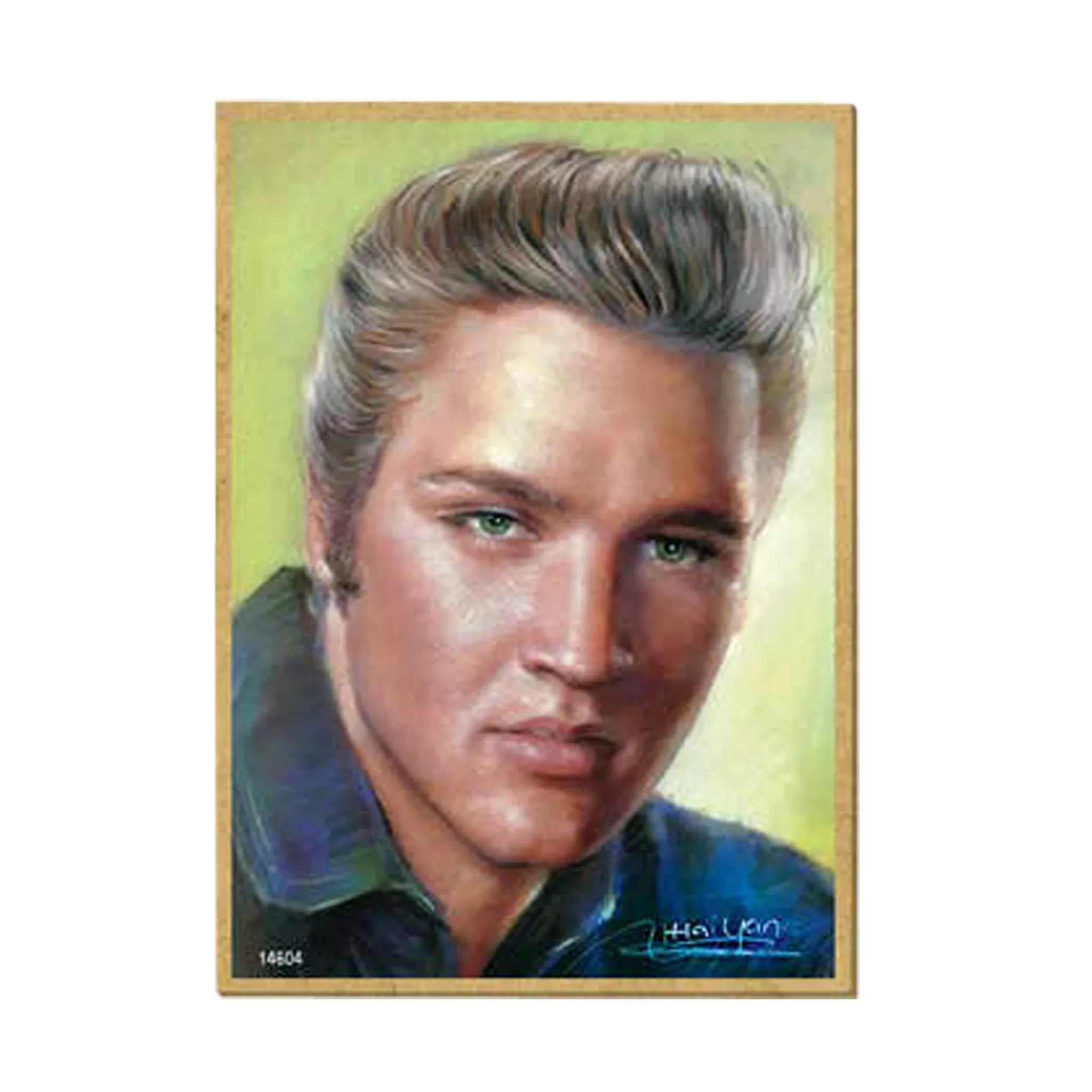 Elvis Presley By Haiyan Wood Magnet