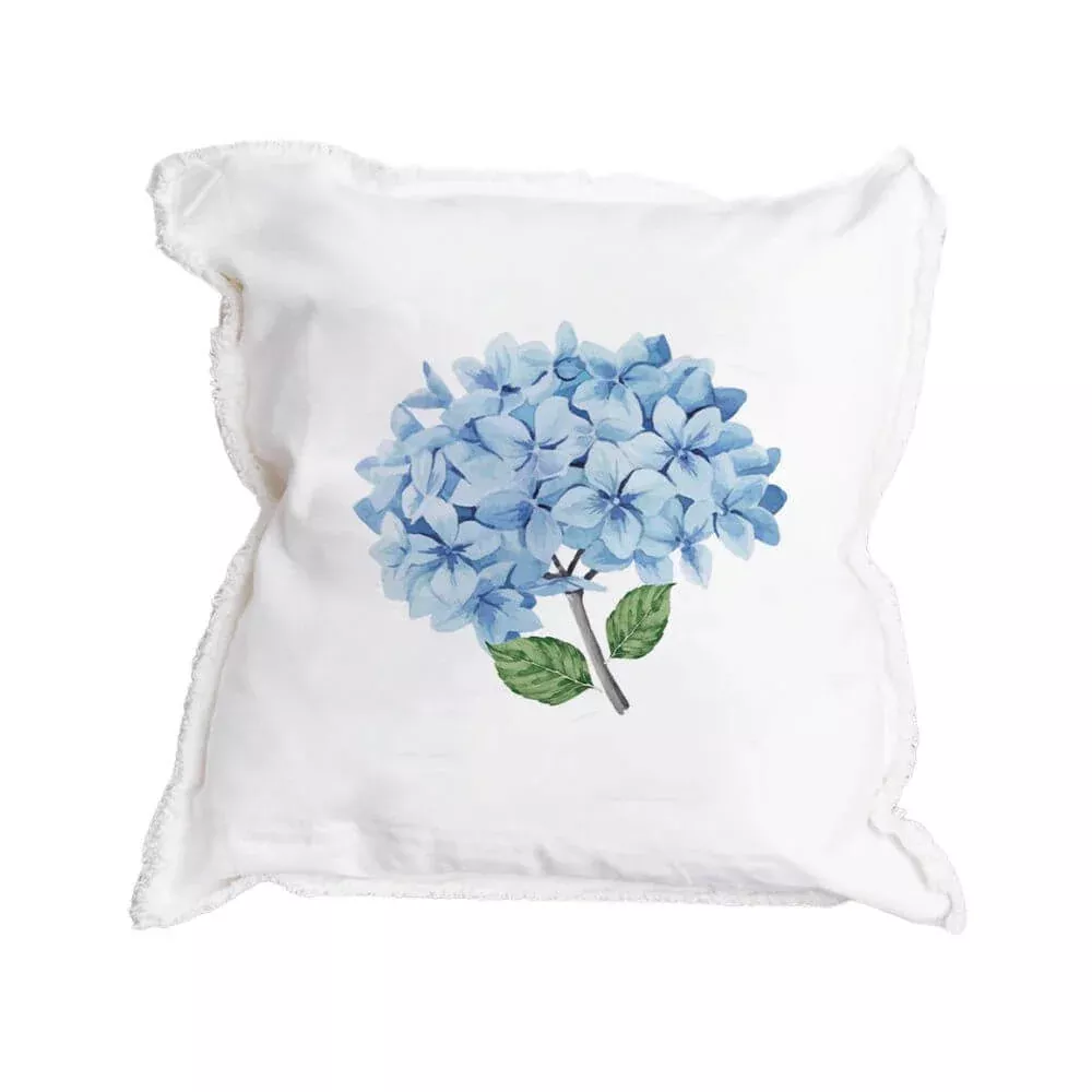 Endless Summer Hydrangea Square Pillow, 20 x 20