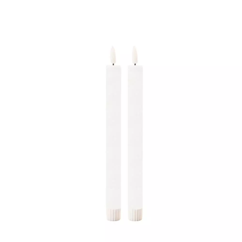 Enduring Flameless Tapers, White