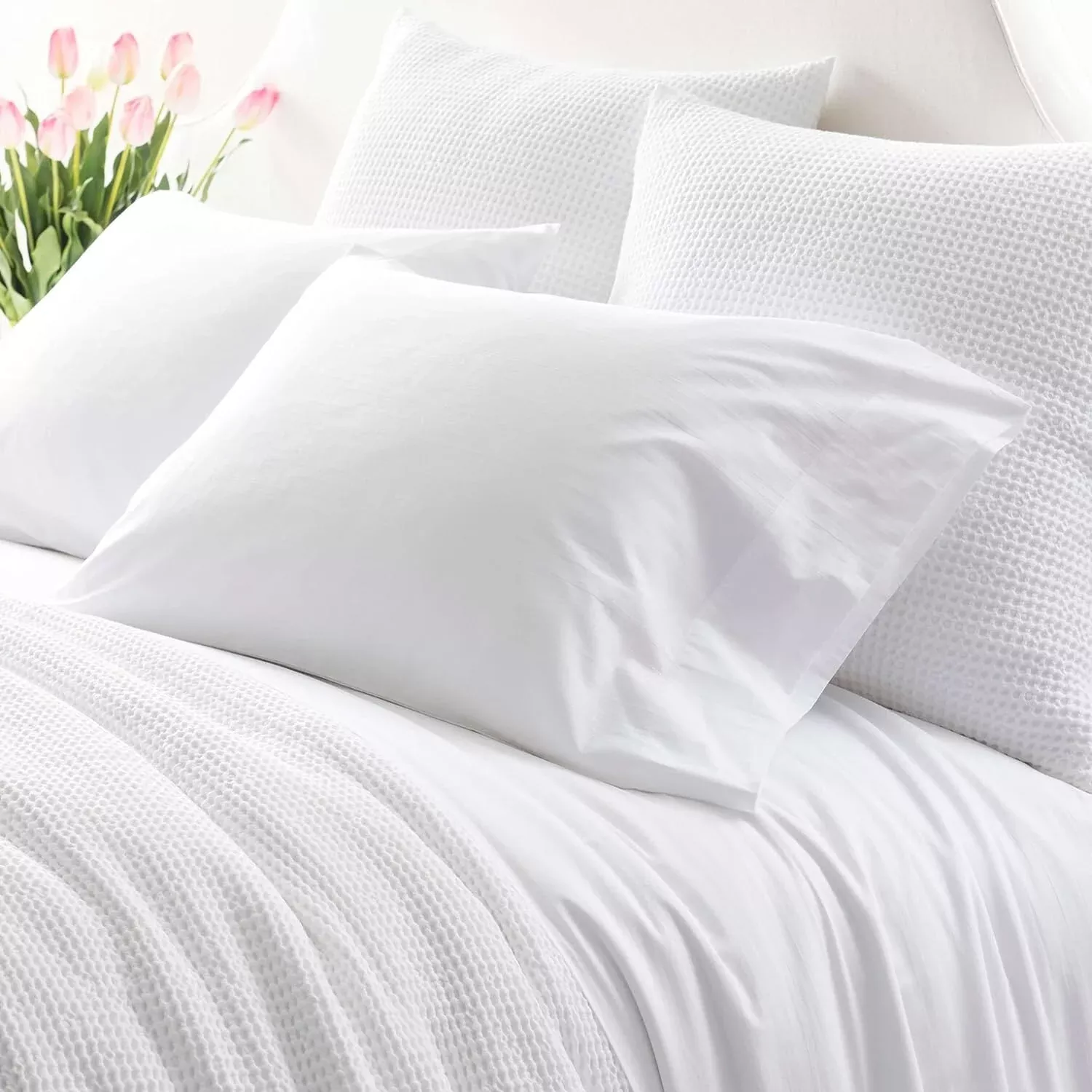 Essential Sateen White Sheet Set