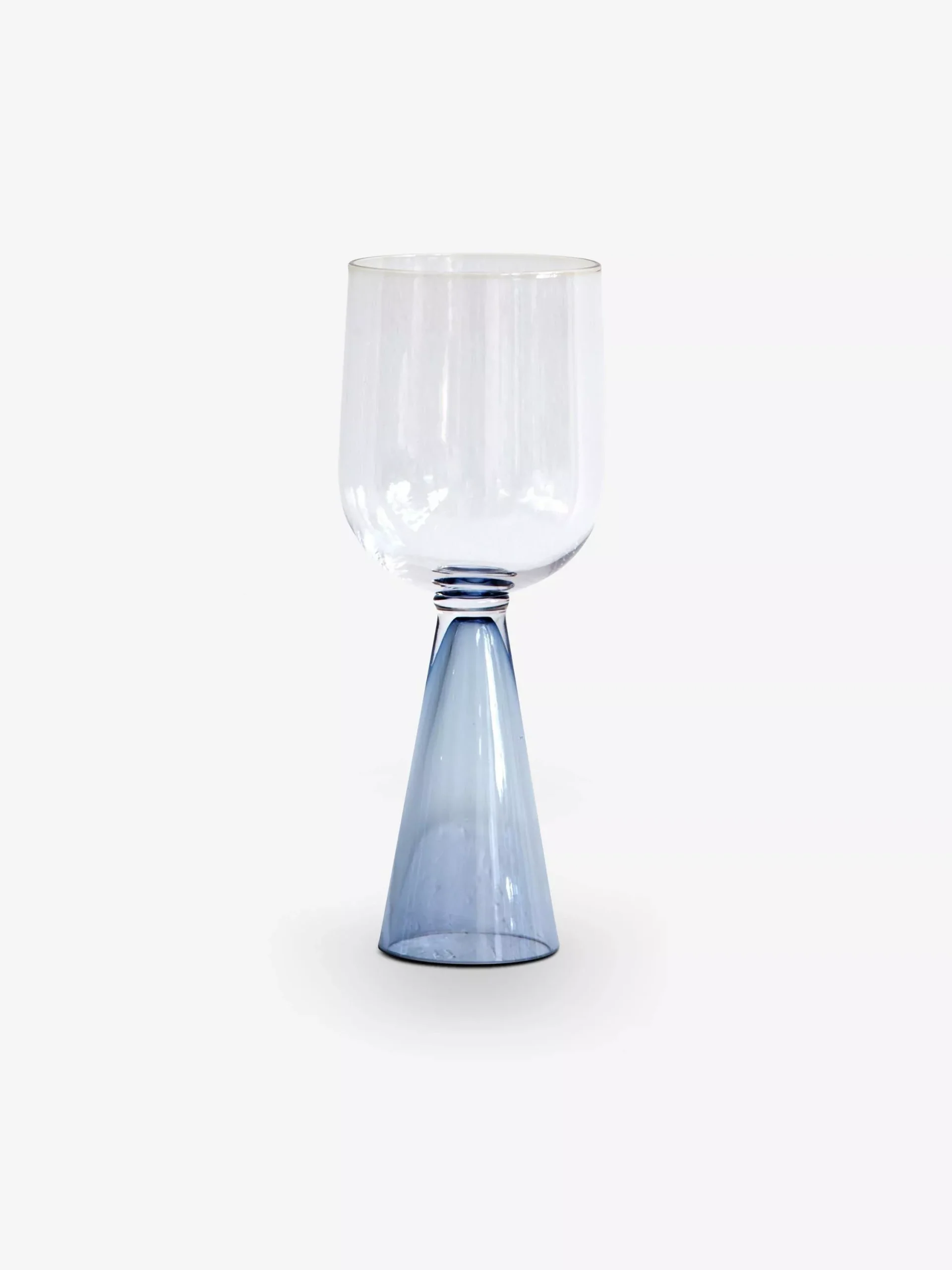 Evviva Red Wine Glass Steel Blue Set of Four