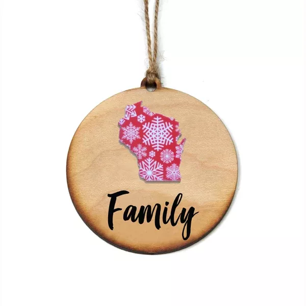 "Family" Christmas Ornament - WW005