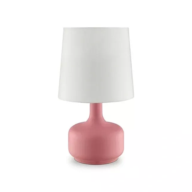 Farah Pink 17"H Matte Pink Table Lamp