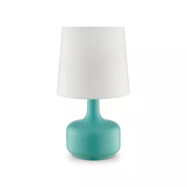 Farah Teal 17"H Matte Teal Table Lamp