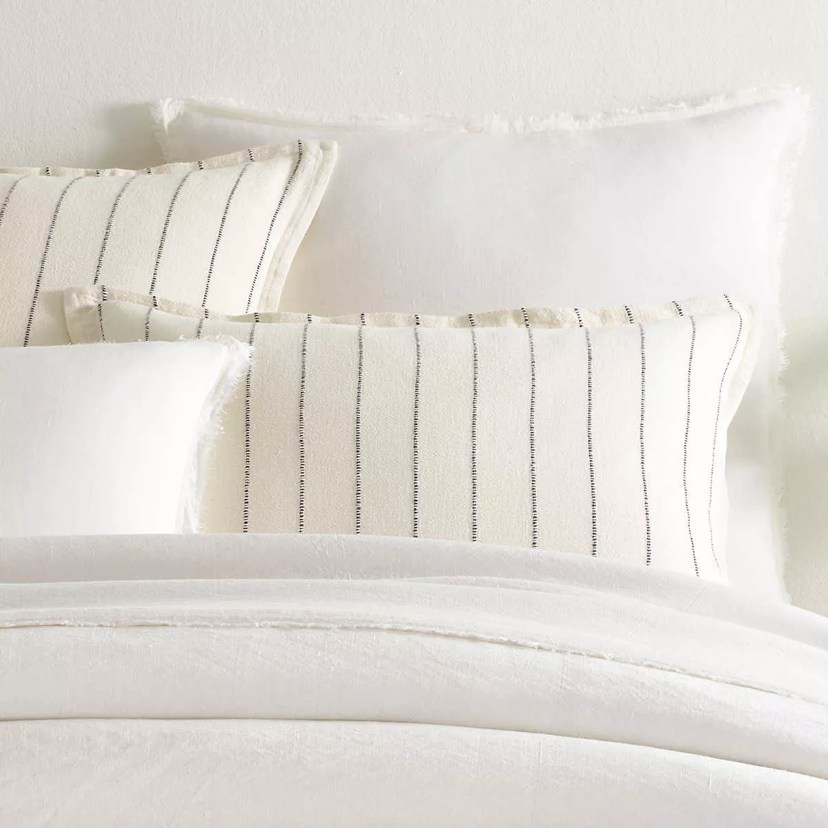 Faye Linen Dove White Sham