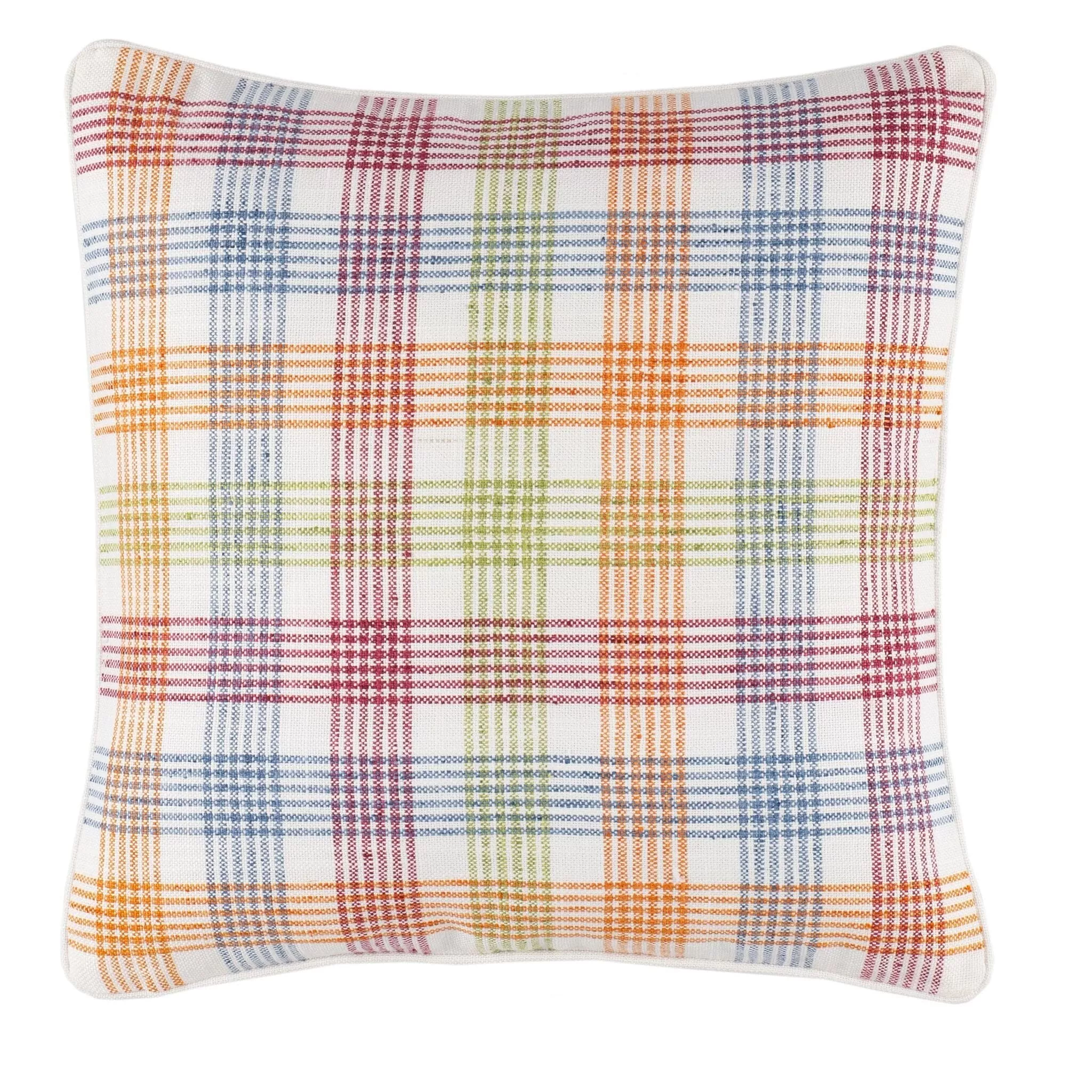 Floris Plaid Multi Decorative Indoor/Outdoor Pillow