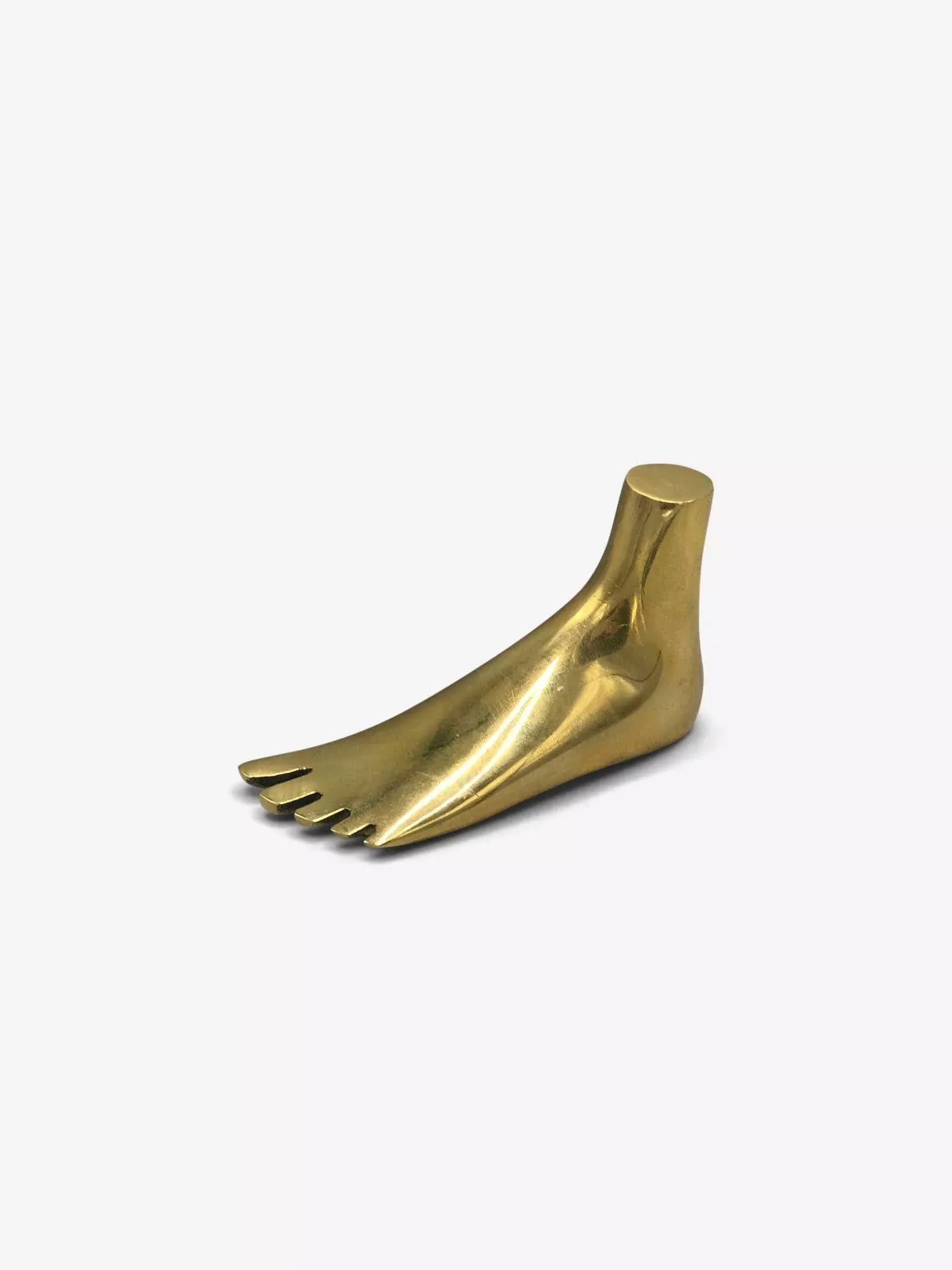 Foot Paperweight in Brass