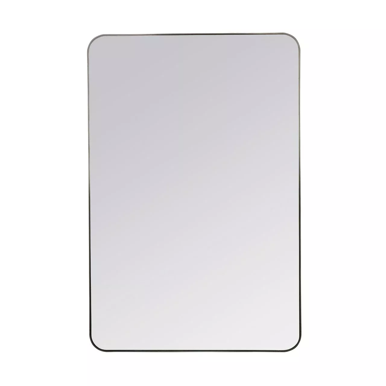 Franco Black Metal Mirror