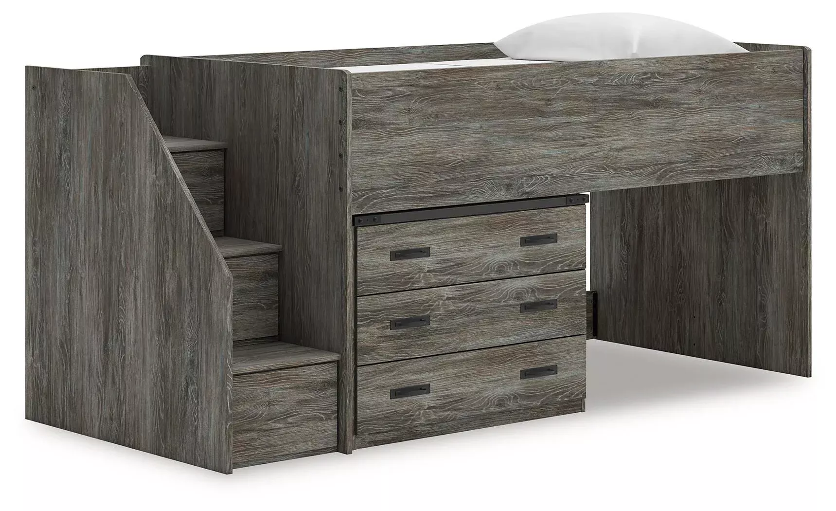 Frandern Loft Bed with Drawer Storage