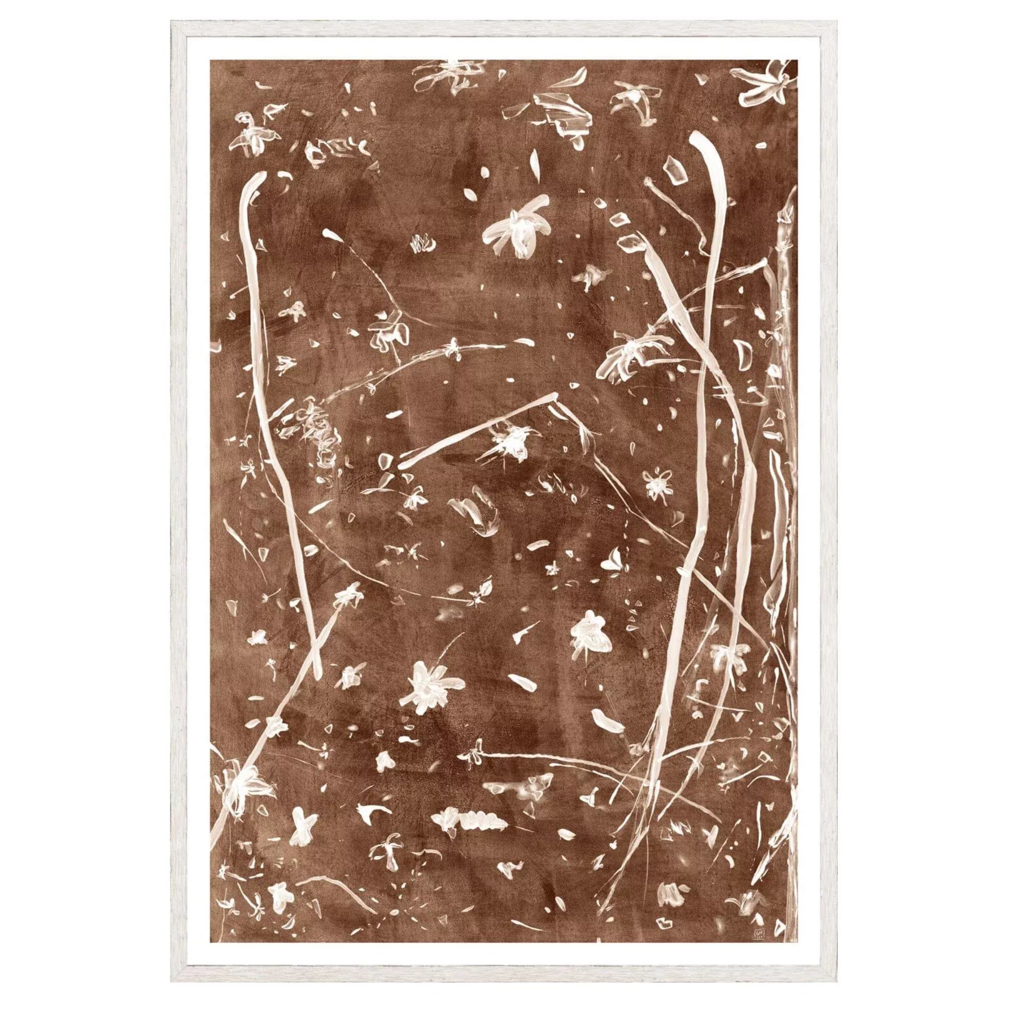 Frond Gestures I- Small Glass Framed